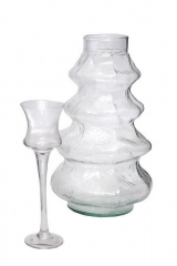 32 Staklene vaze i svećnjaci   